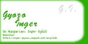 gyozo inger business card
