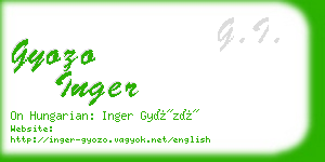 gyozo inger business card